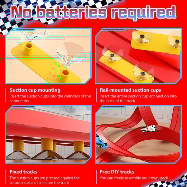 🎄🚗 Flexible Racing Track Set – DIY Racing Adventure Toy | The Best Christmas Gift for Kids 🎁